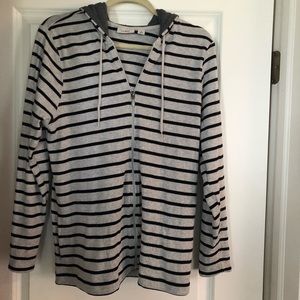 LL Bean French Sailor Striped Sweatshirt